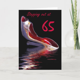 Carte d'anniversaire féminine Stilletto 65