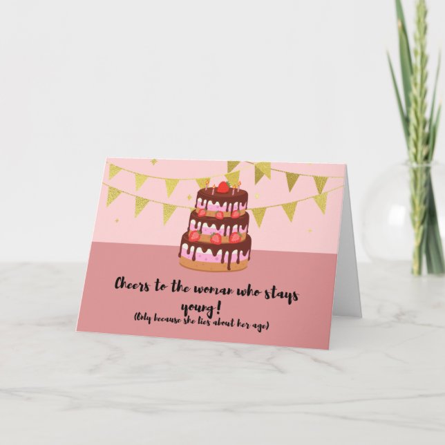 Carte d'anniversaire femme (Devant)