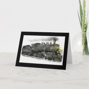 Carte d'anniversaire ferroviaire