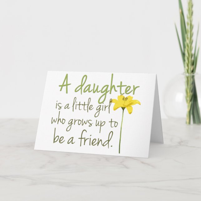 Carte d'anniversaire fille (Devant)