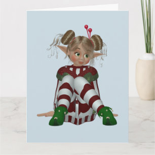 CARTE D'ANNIVERSAIRE FILLE ELF