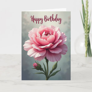Carte d'anniversaire Fleur Florale Douce
