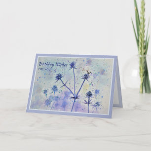 Carte d'anniversaire Fleur sauvage d'été