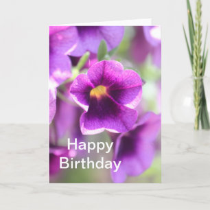 Carte d'anniversaire fleurie