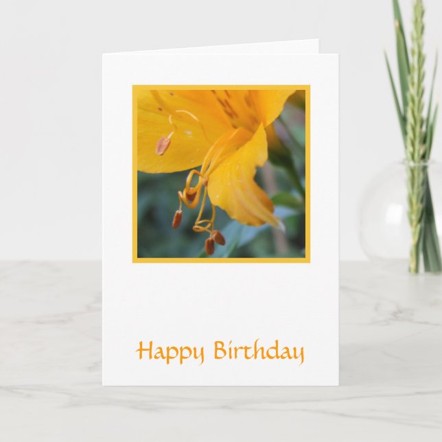 Carte d'anniversaire florale (Devant)