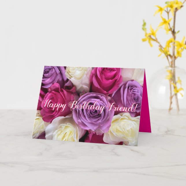 Carte d'anniversaire florale moderne (Fleur jaune)