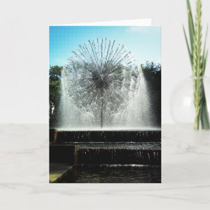 Carte d'anniversaire "Fontaine de Dandelion"