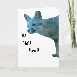 Carte d'anniversaire Foxy