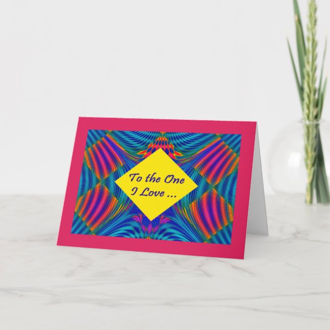 Carte d'anniversaire fractale gay/lesbienne (Devant)