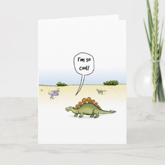 Carte d'anniversaire fraîche de Stegosaurus