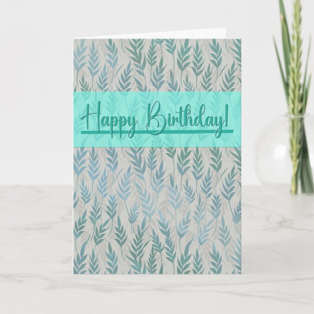 Carte d'anniversaire fraîche et nouvelle (Devant)