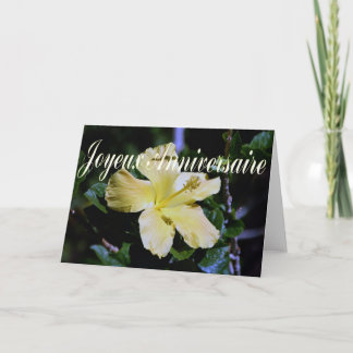 Carte d'anniversaire française