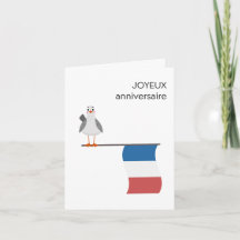 Carte d'anniversaire française - Joyeux anniversai