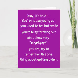 CARTE D'ANNIVERSAIRE FUNNY BOOMER