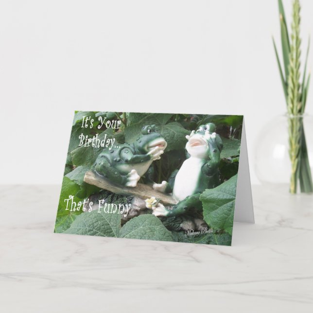 Carte d'Anniversaire Funny Frog (Devant)