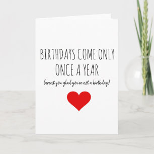 CARTE D'ANNIVERSAIRE FUNNY NAUGHTY