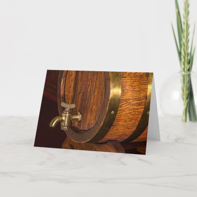 CARTE D'ANNIVERSAIRE FÛT DE BOURBON (Devant)