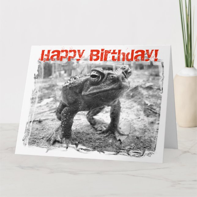 Carte d'anniversaire géante drôle australienne de (Devant)