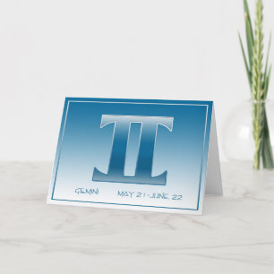 Carte d'anniversaire Gemini II