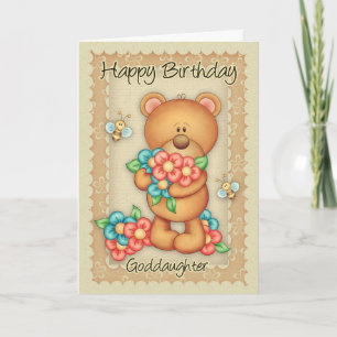 Carte D'Anniversaire Godgirl Avec Un Ensemble D'An