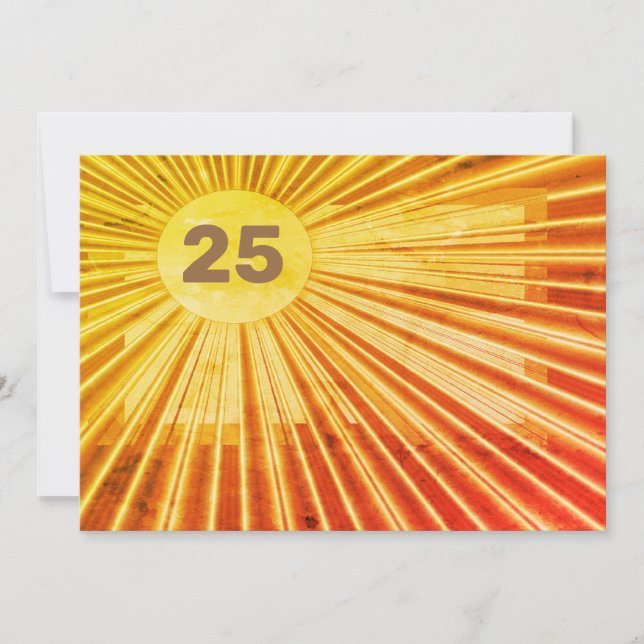 Carte d'anniversaire Gold Blast (Devant)