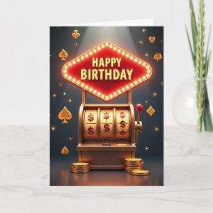 Carte d'anniversaire Golden Fortune