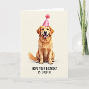 Carte d'anniversaire Golden Fur
