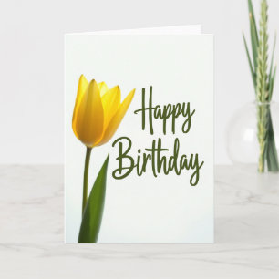Carte d'anniversaire Golden Tulip