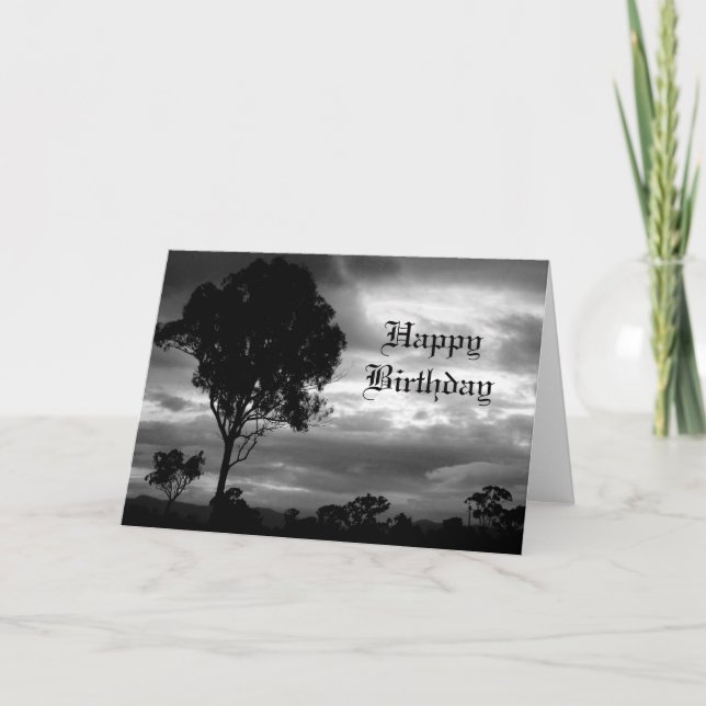 Carte d'anniversaire gothique (Devant)