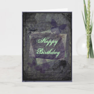 Carte d'anniversaire gothique