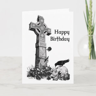 Carte d'anniversaire gothique