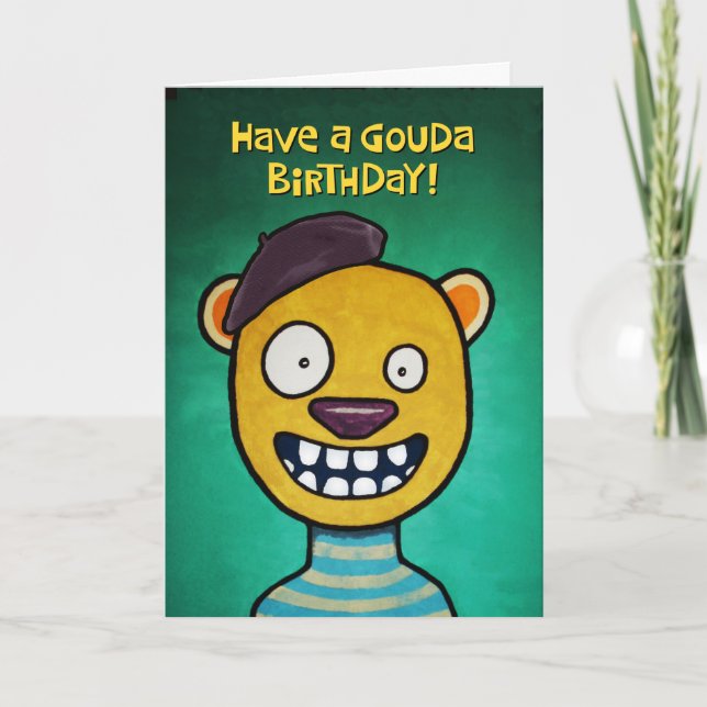 Carte d'anniversaire Gouda (Devant)