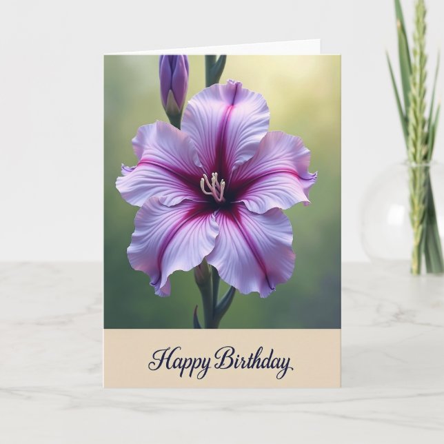 Carte d'anniversaire Gradient Birthday Bloom (Devant)