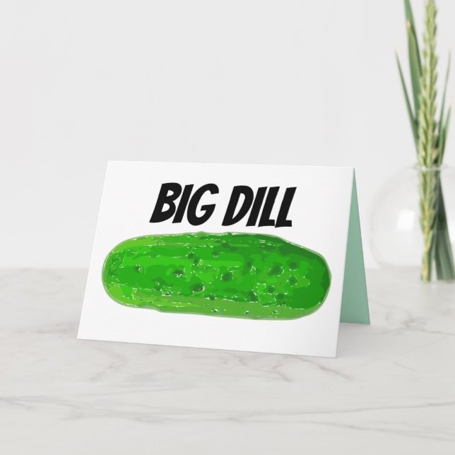 CARTE D'ANNIVERSAIRE, GRANDE DILL (Devant)