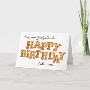 Carte d'anniversaire GreatGrand-mère pour un amour