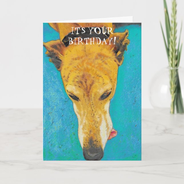 Carte d'anniversaire Greyhound ETS (Devant)