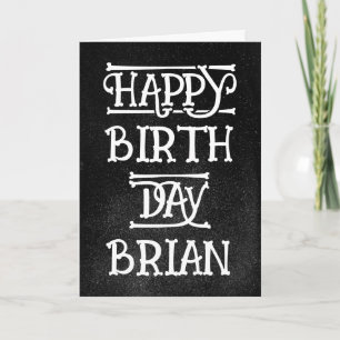 Carte d'anniversaire Grunge personnalisée