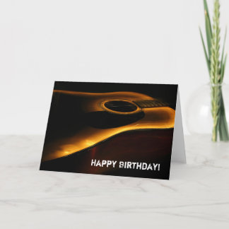 Carte d'anniversaire guitare