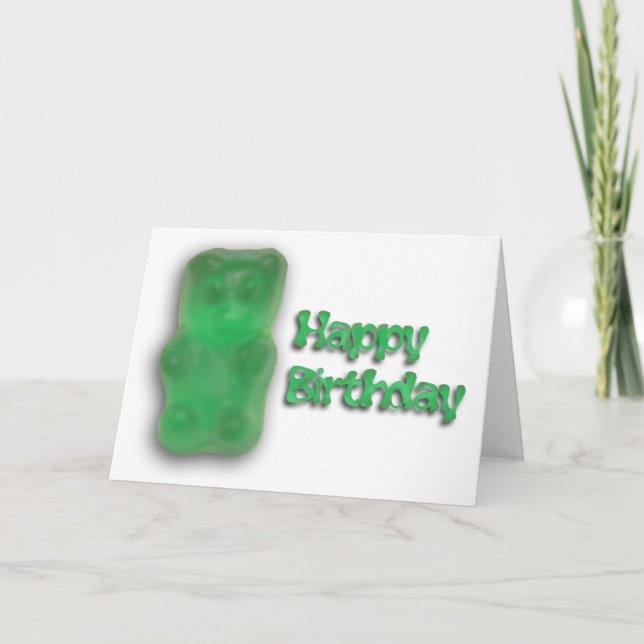 Carte d'anniversaire Gummy (Devant)