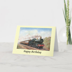 Carte d'anniversaire - GWR Londres - train Birming