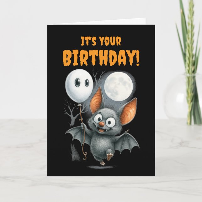Carte d'anniversaire Halloween (Devant)