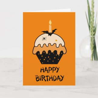 Carte d'anniversaire Halloween heureuse