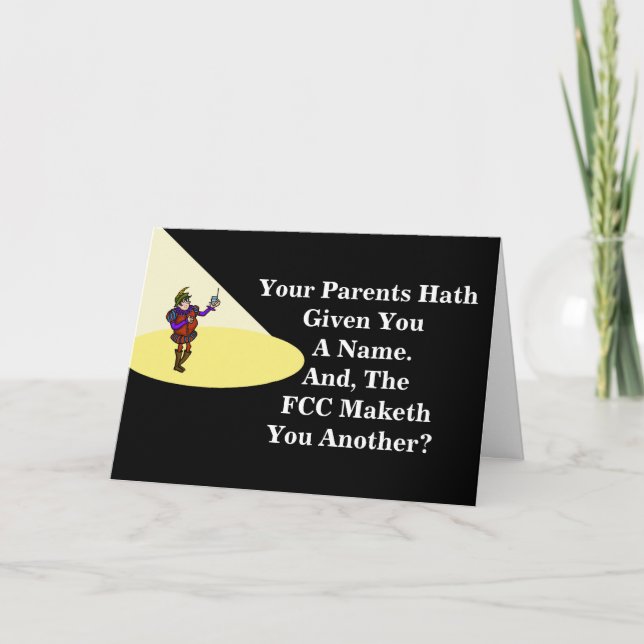 Carte d'anniversaire Ham Radio Hamlet (Devant)