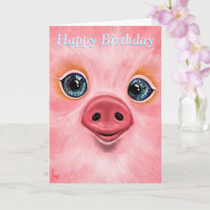 Carte d'anniversaire Happy Baby Piggy - Smile