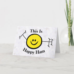 Carte d'anniversaire Happy Ham Funny