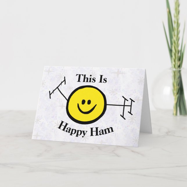 Carte d'anniversaire Happy Ham Funny (Devant)