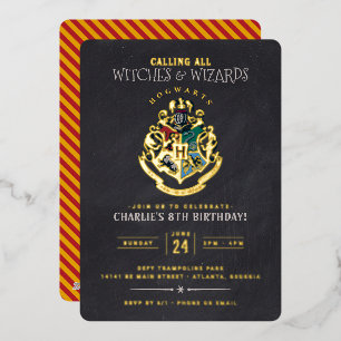 Carte d'anniversaire Harry Potter Hogwarts Crest T