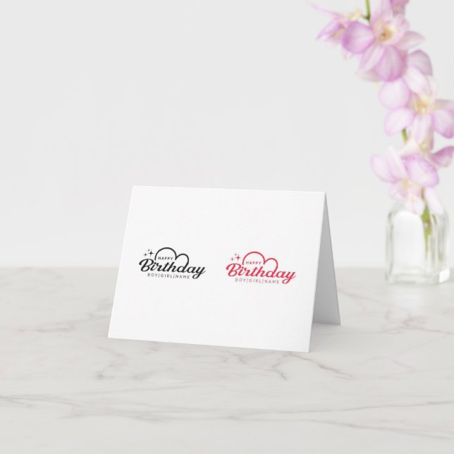 carte d'anniversaire heureuse (Orchidée)