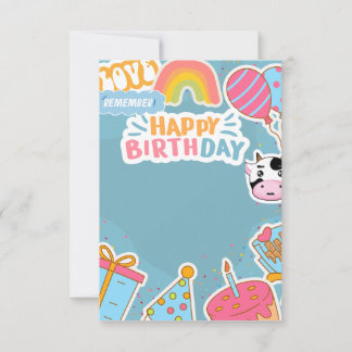 Carte d'anniversaire heureuse