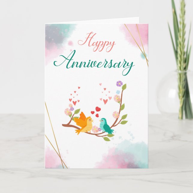 Carte d'anniversaire heureuse (Devant)